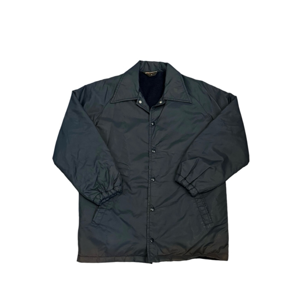 Vtg Sportsman Graphics Art International Union Fleece Lined Coaches Jacket Sz S​ - Picture 2 of 14